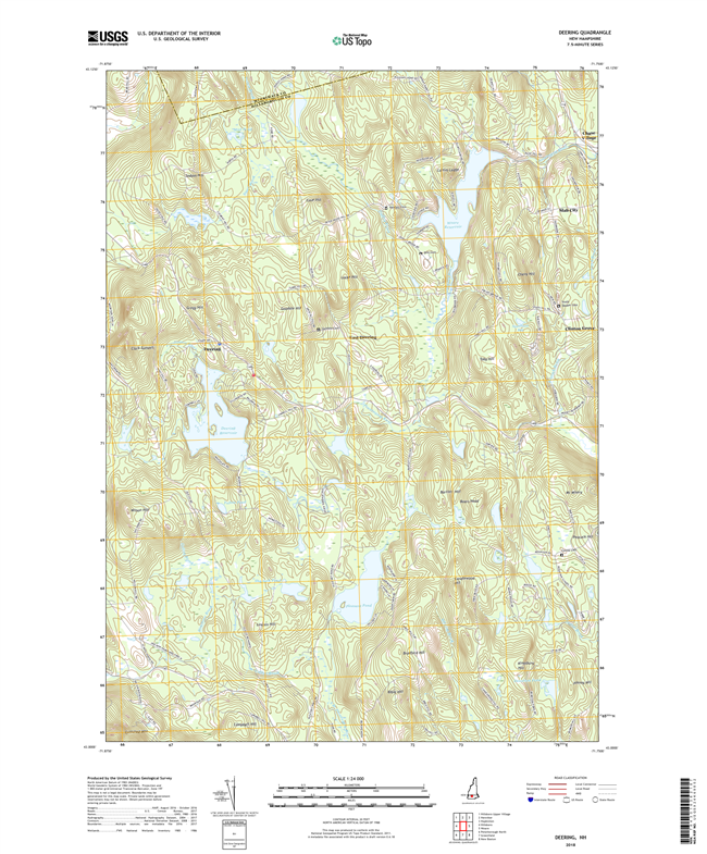 Deering New Hampshire - 24k Topo Map