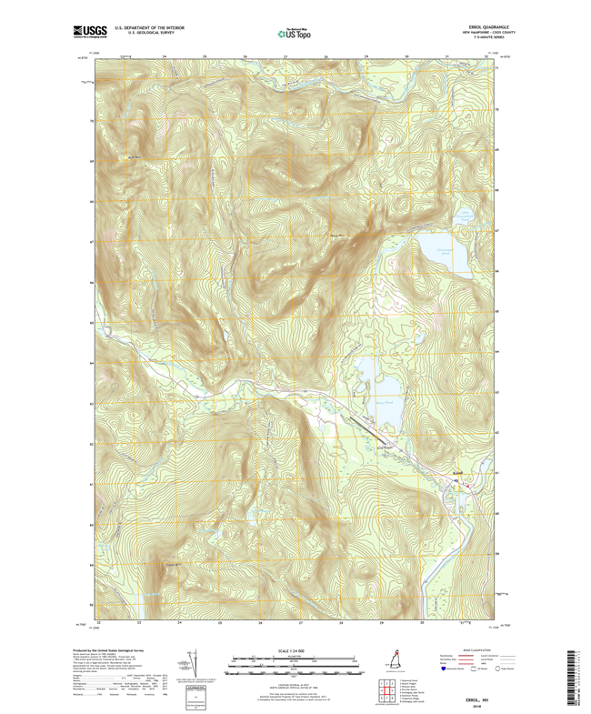 Errol New Hampshire - 24k Topo Map