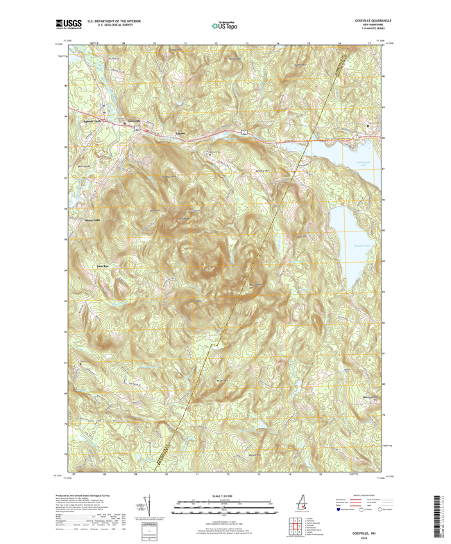 Gossville New Hampshire - 24k Topo Map