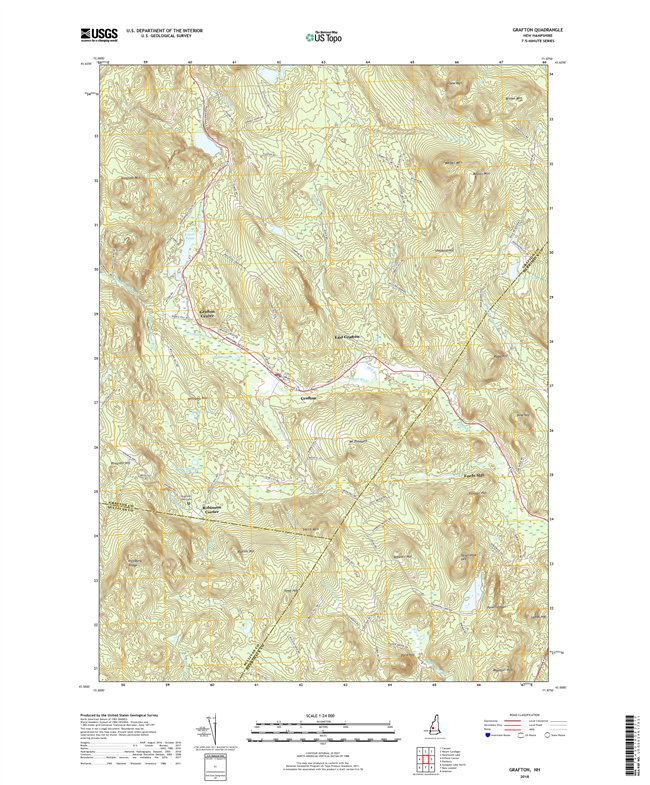 Grafton New Hampshire - 24k Topo Map