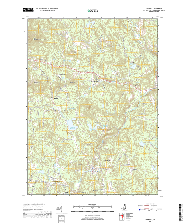 Greenville New Hampshire - 24k Topo Map