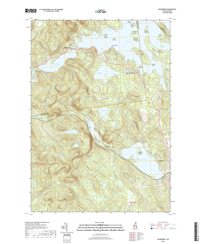 Holderness New Hampshire - 24k Topo Map