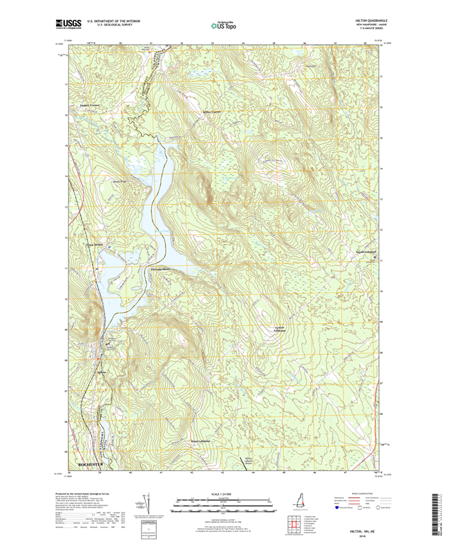 Milton New Hampshire - Maine - 24k Topo Map