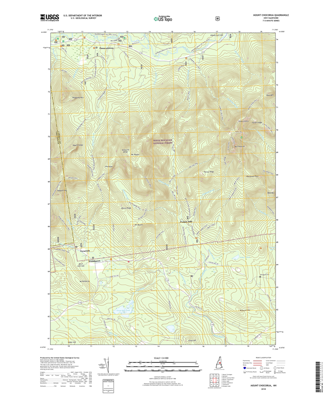 Mount Chocorua New Hampshire - 24k Topo Map