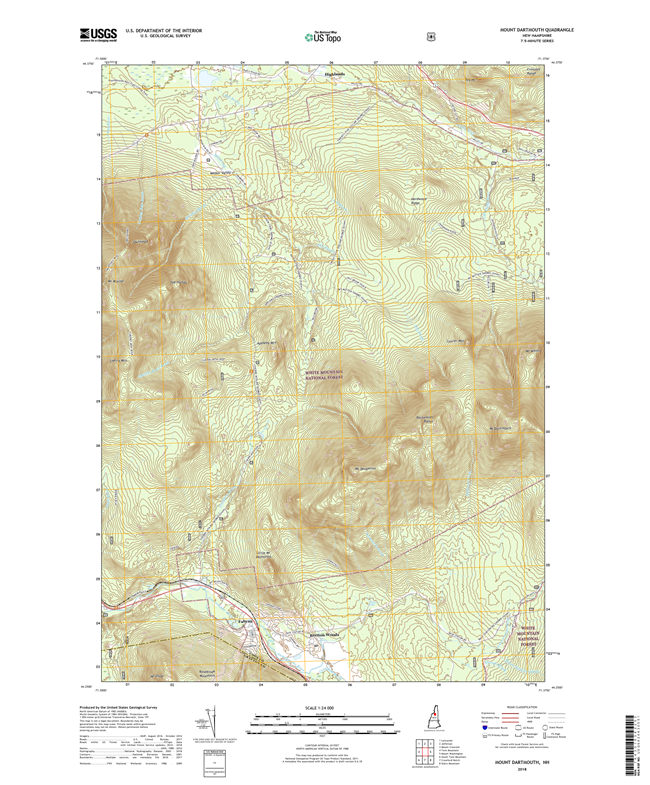Mount Dartmouth New Hampshire - 24k Topo Map