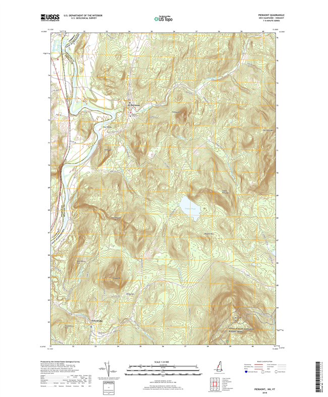 Piermont New Hampshire - Vermont - 24k Topo Map