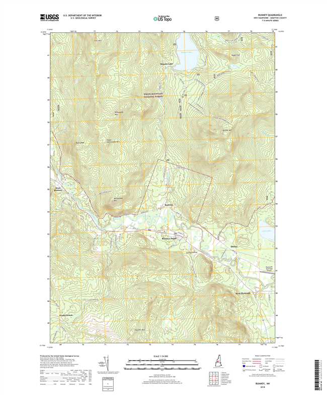 Rumney New Hampshire - 24k Topo Map
