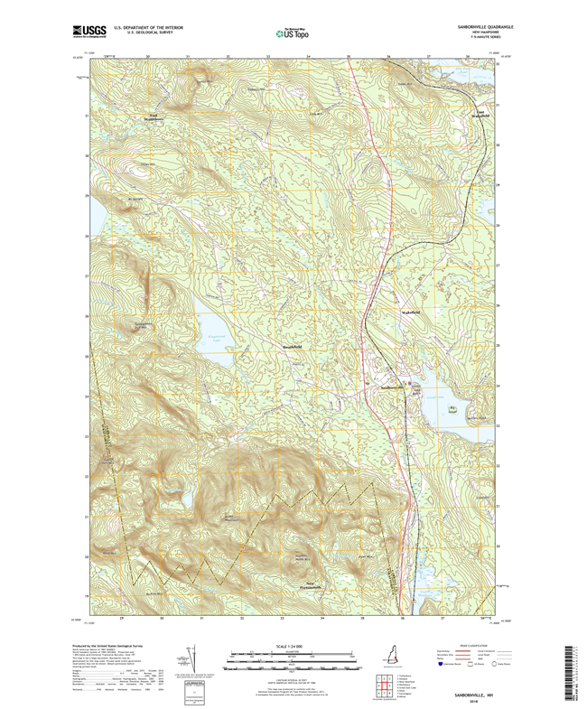 Sanbornville New Hampshire - 24k Topo Map