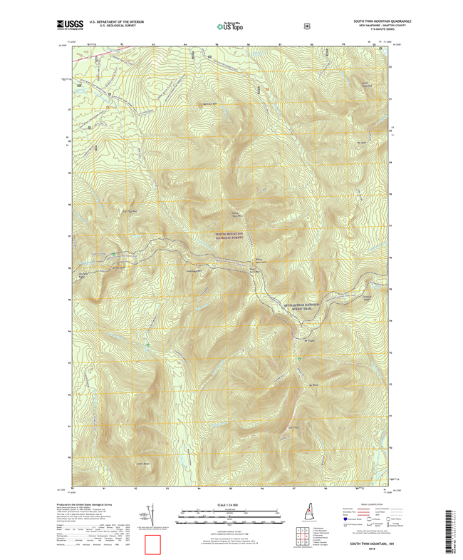 South Twin Mountain New Hampshire - 24k Topo Map