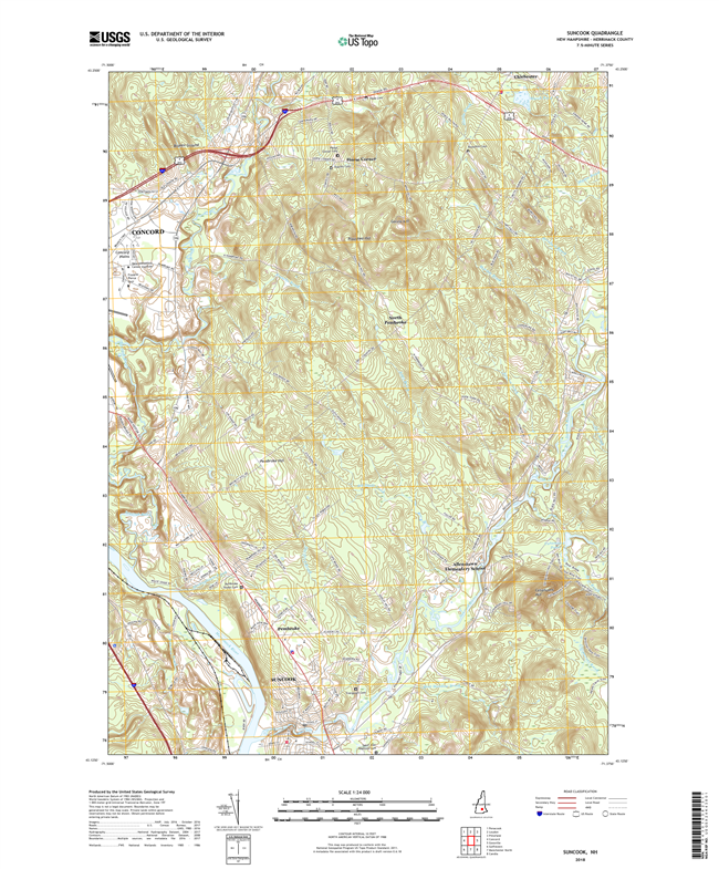 Suncook New Hampshire - 24k Topo Map