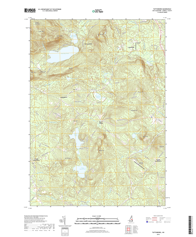 Tuftonboro New Hampshire - 24k Topo Map
