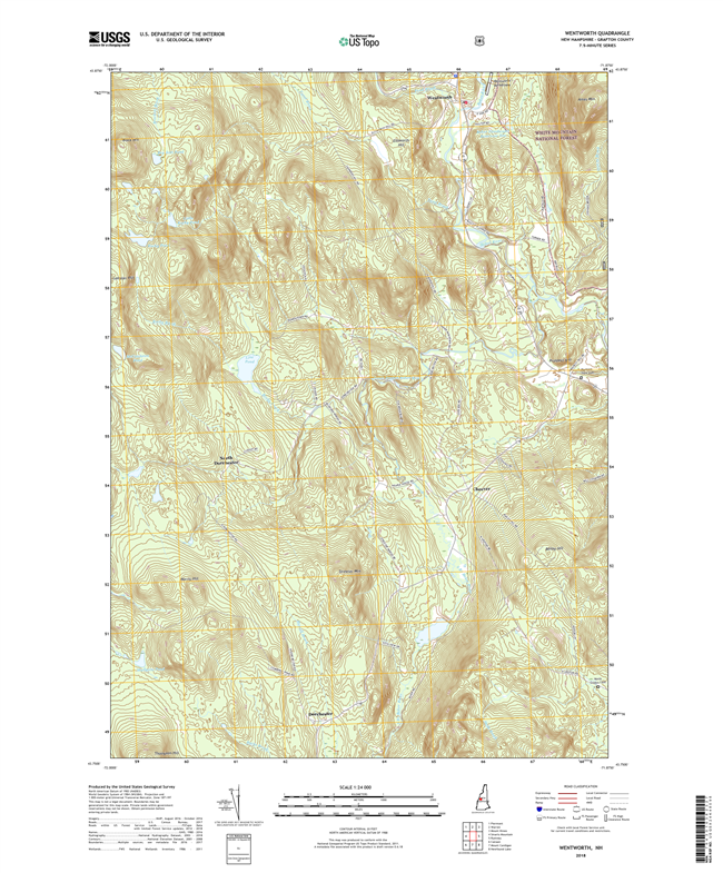 Wentworth New Hampshire - 24k Topo Map
