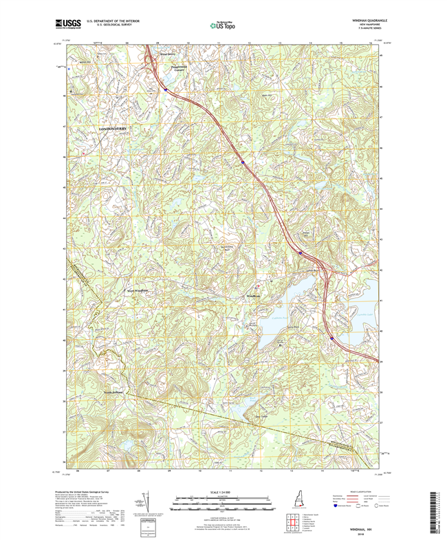 Windham New Hampshire - 24k Topo Map