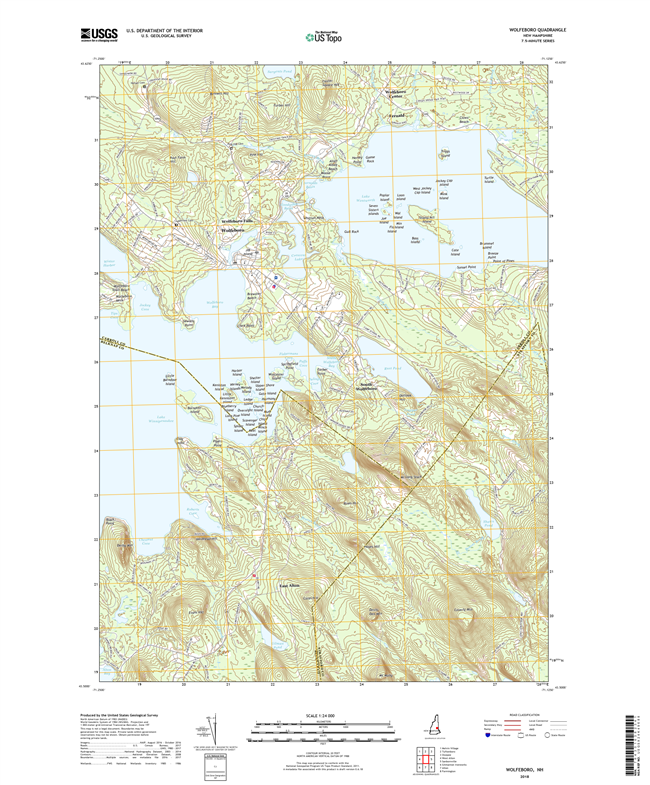 Wolfeboro New Hampshire - 24k Topo Map