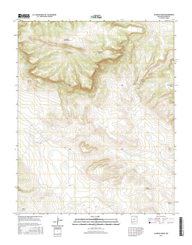 Alamosa Creek New Mexico - 24k Topo Map