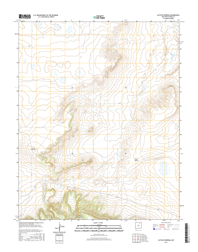 Alto Delaware Hormiga New Mexico - 24k Topo Map