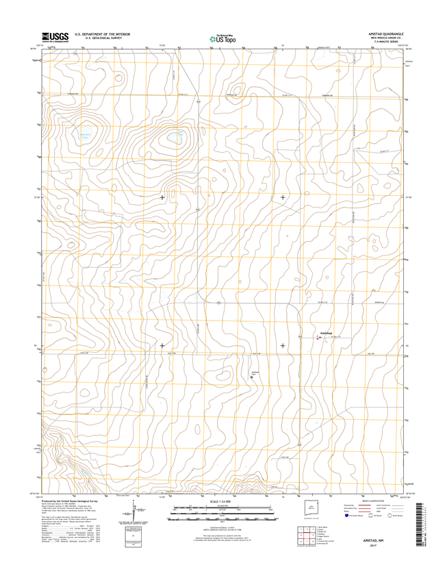 Amistad New Mexico - 24k Topo Map