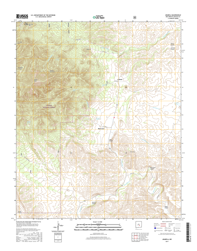 Arabela New Mexico - 24k Topo Map