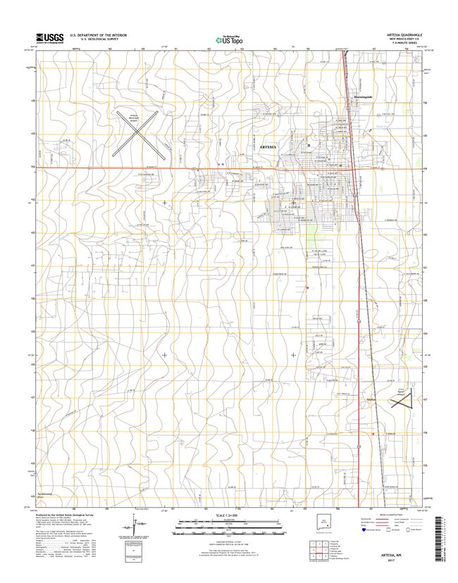 Artesia New Mexico - 24k Topo Map