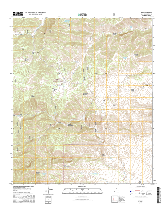 Avis New Mexico - 24k Topo Map