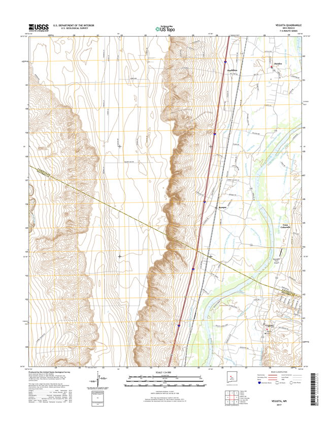 Veguita New Mexico - 24k Topo Map