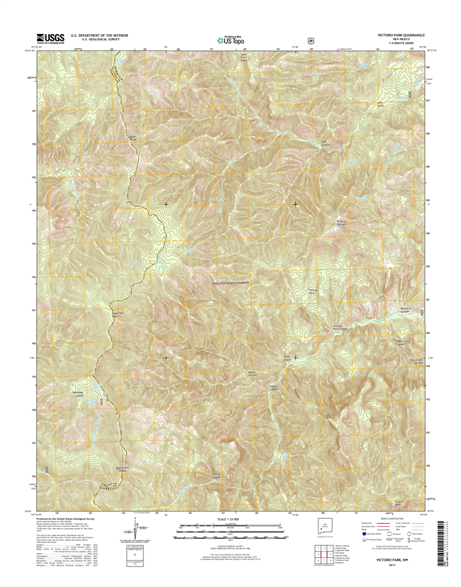 Victorio Park New Mexico - 24k Topo Map