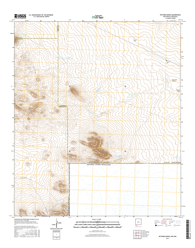 Victorio Ranch New Mexico - 24k Topo Map