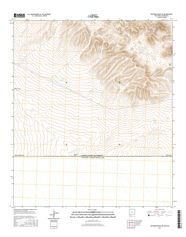 Victorio Ranch SE New Mexico - 24k Topo Map