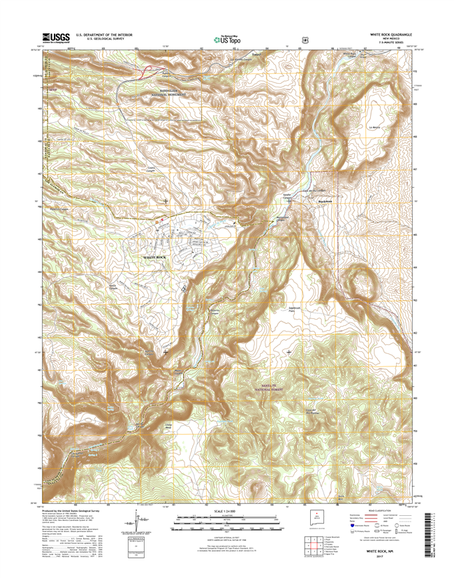 White Rock New Mexico - 24k Topo Map