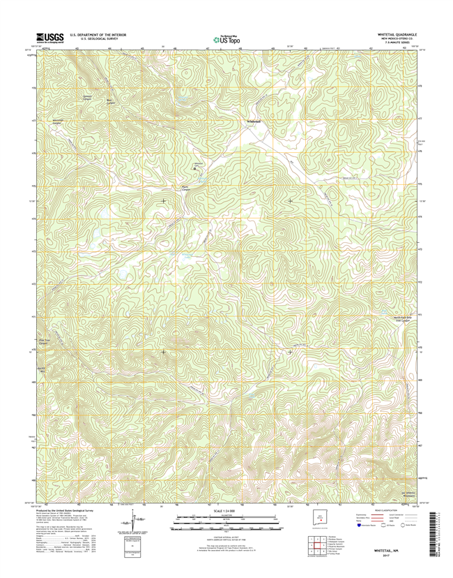 Whitetail New Mexico - 24k Topo Map