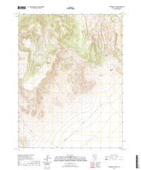 Ackerman Canyon Nevada - 24k Topo Map