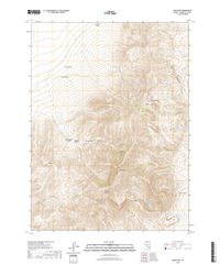 Adam Peak Nevada - 24k Topo Map