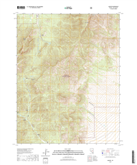 Adaven Nevada - 24k Topo Map