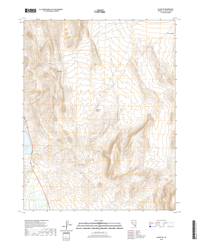 Alamo SE Nevada - 24k Topo Map