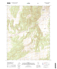 Anchorite Hills Nevada - California - 24k Topo Map