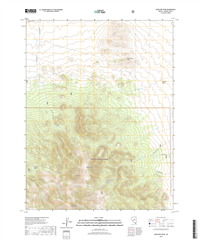 Antelope Peak Nevada - 24k Topo Map