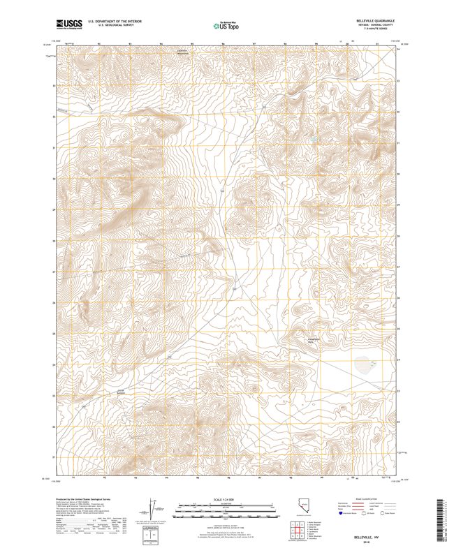 Belleville Nevada - 24k Topo Map