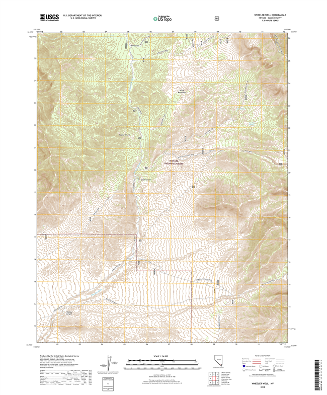 Wheeler Well Nevada - 24k Topo Map