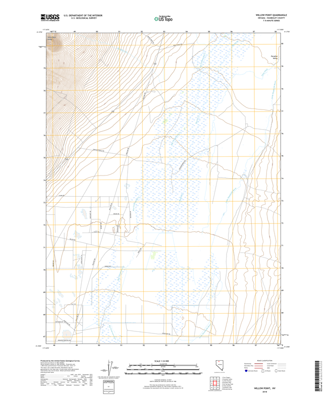 Willow Point Nevada - 24k Topo Map