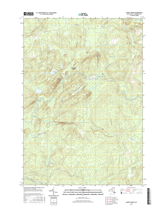 Albert Marsh New York - 24k Topo Map