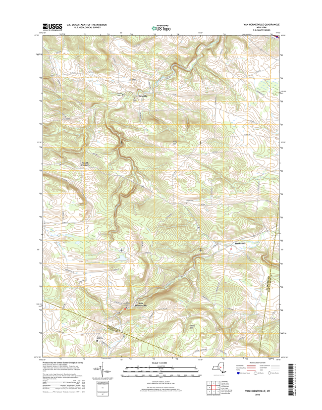 Van Hornesville New York - 24k Topo Map