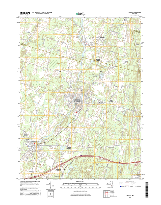 Walden New York - 24k Topo Map