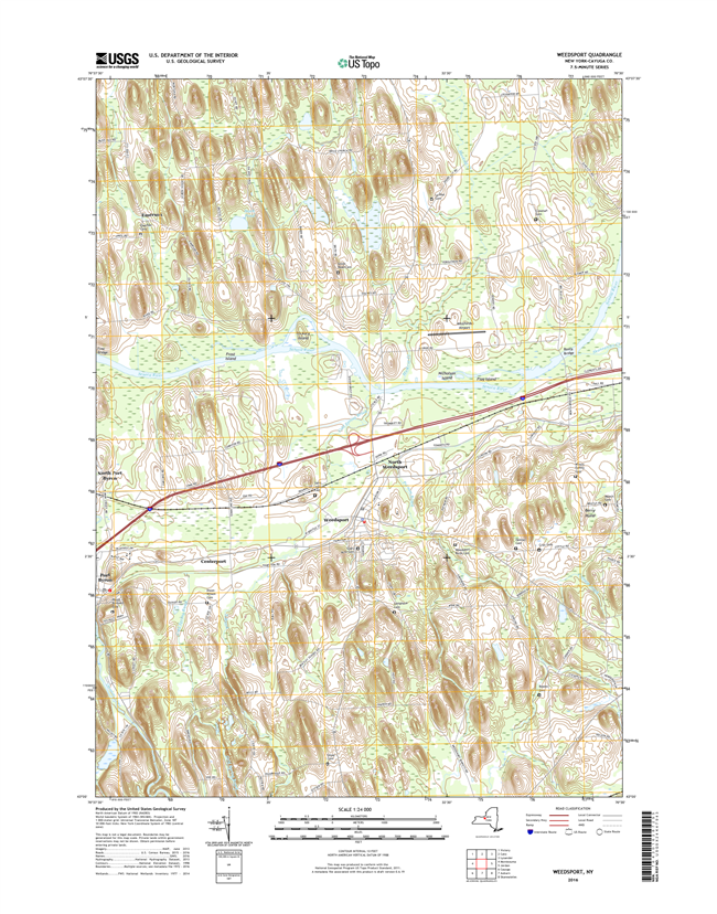 Weedsport New York - 24k Topo Map