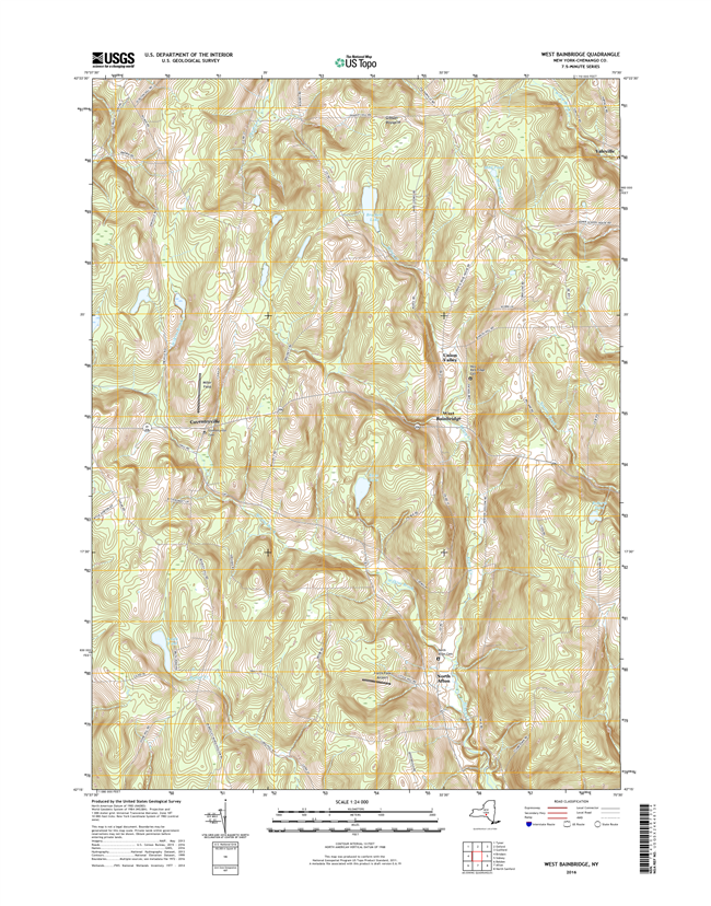 West Bainbridge New York - 24k Topo Map