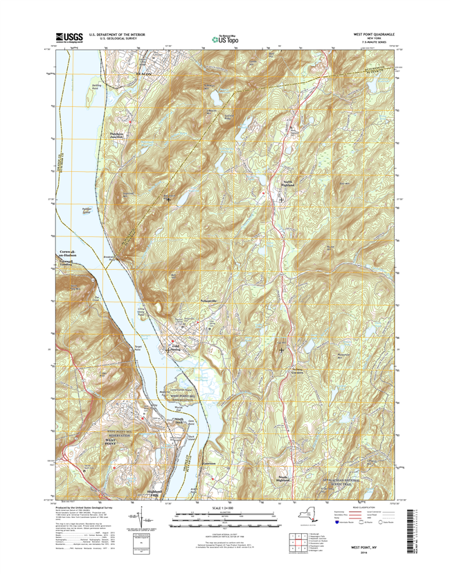 West Point New York - 24k Topo Map