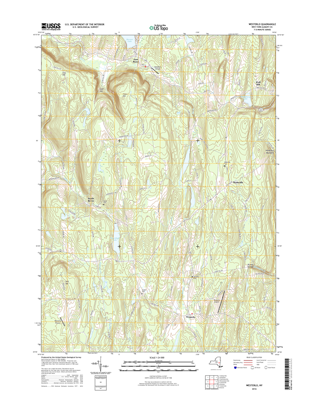Westerlo New York - 24k Topo Map