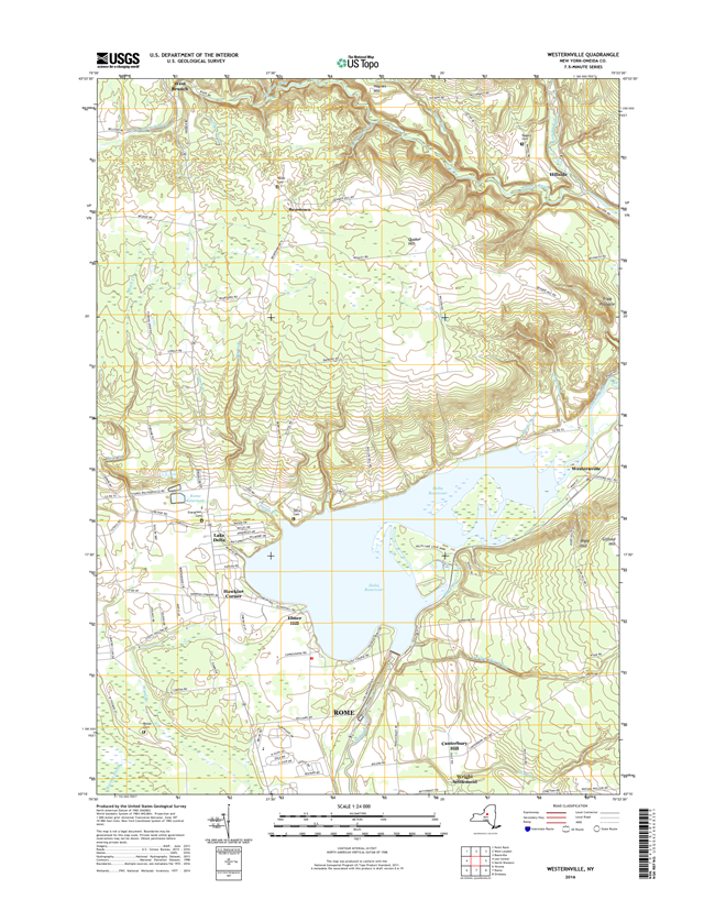 Westernville New York - 24k Topo Map