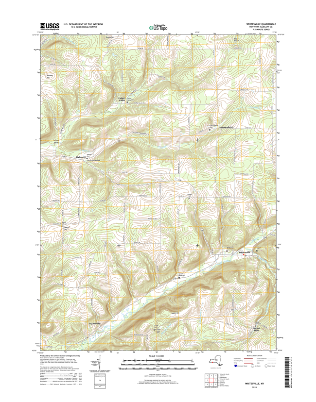 Whitesville New York - 24k Topo Map