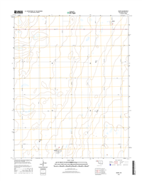 Adams Oklahoma  - 24k Topo Map