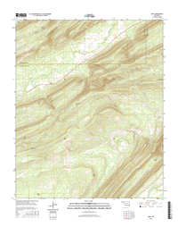 Adel Oklahoma  - 24k Topo Map